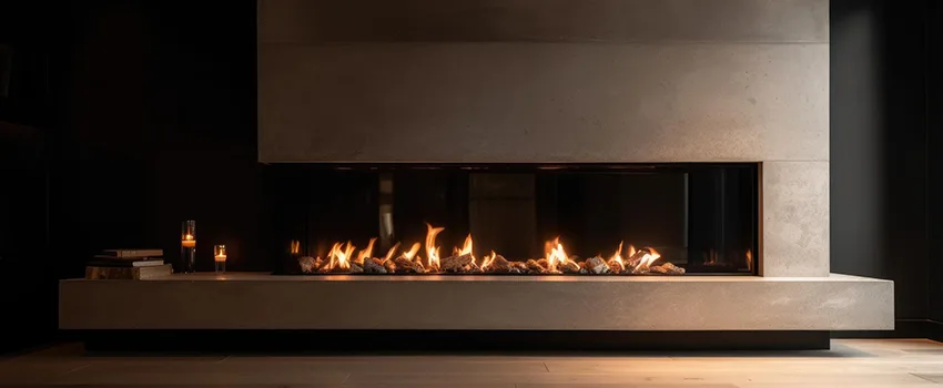 Gas Fireplace Ember Bed Design Services in East Northport, New York