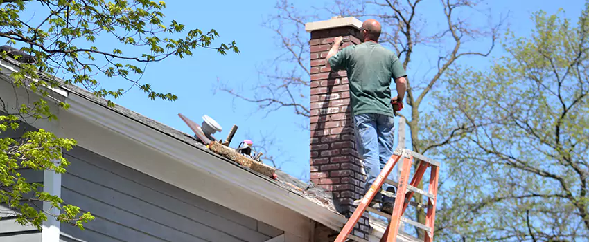Vinyl and PVC Chimney Flashing Installation in East Northport, NY