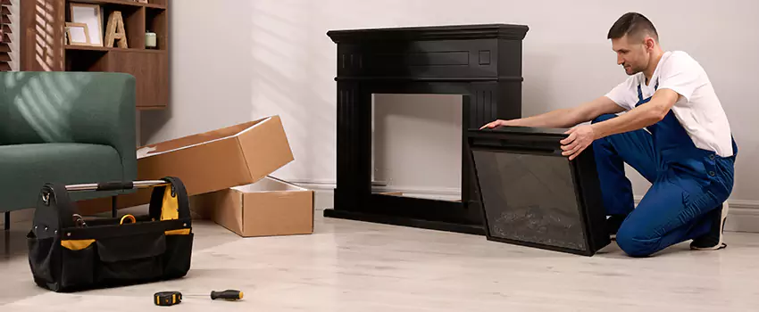 Old Rusted Metal Fireplace Repair And Replacement in East Northport, NY